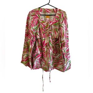 Bamboo Leaves Convertible Top/Jacket